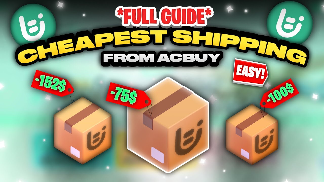 how to get the CHEAPEST SHIPPING on ACBUY! (it's easy)