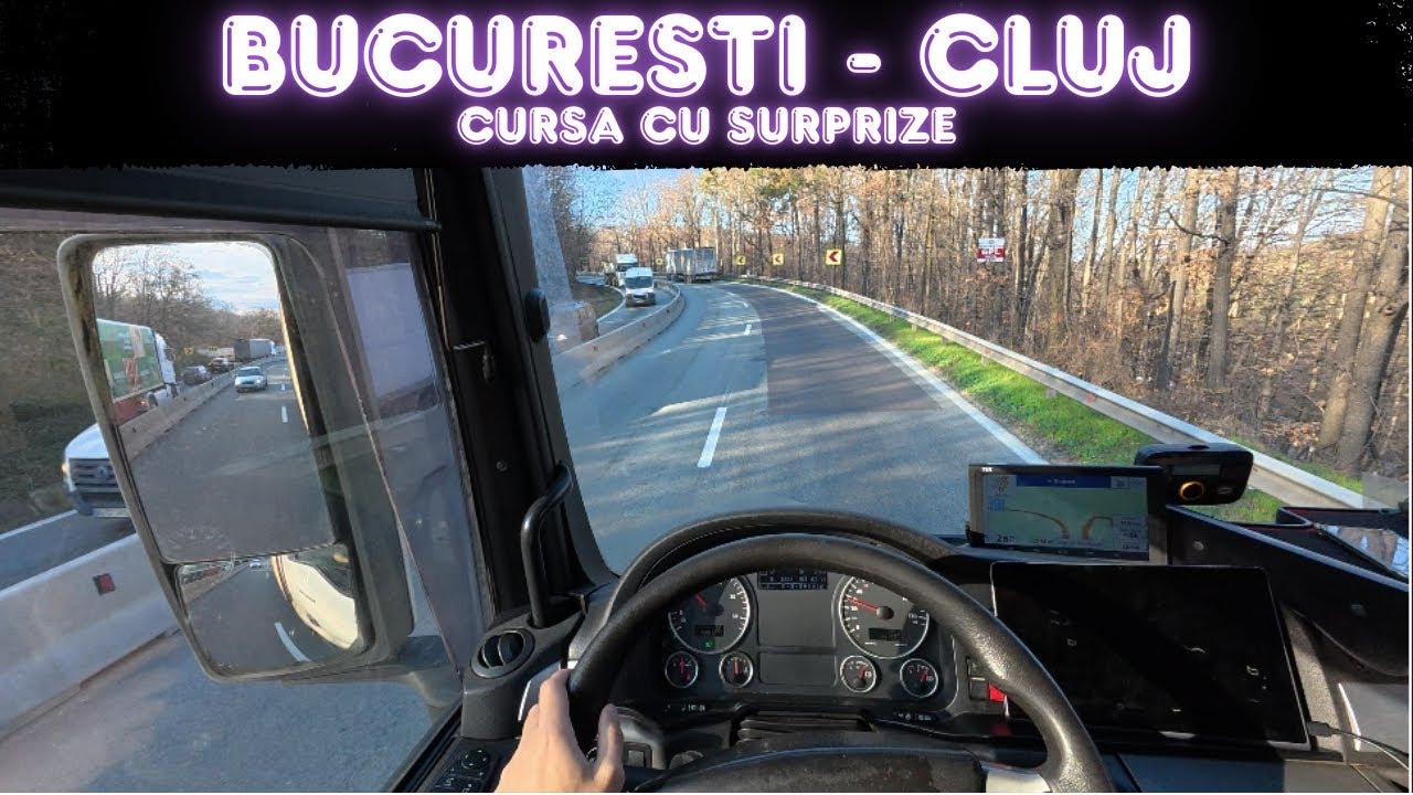Surprize pe traseu! Cursa cu camionul București - Cluj     #travel #work #vlog