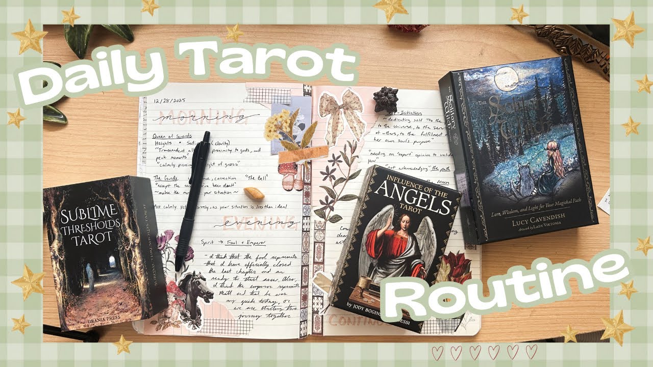 My daily Tarot routine 🌞🔮 | a peek into my daily spiritual practice and rituals 🤗