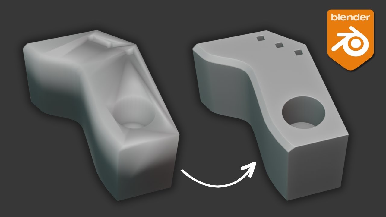 3D Modeling Tutorial : 3 ways to always get clean smooth shading with BAD topology | Blender