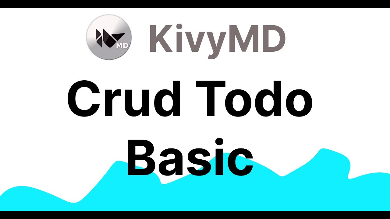 kivyMD Tutorial - Crud Todo Basic