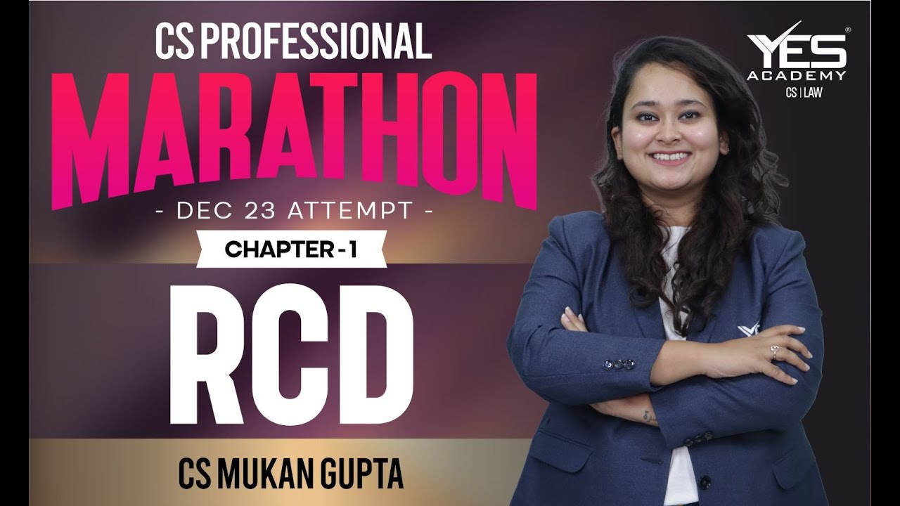 RCD MARATHON for Dec 23 (Part 1) | CS Professional RCD Marathon Dec 23 | CS Muskan Gupta