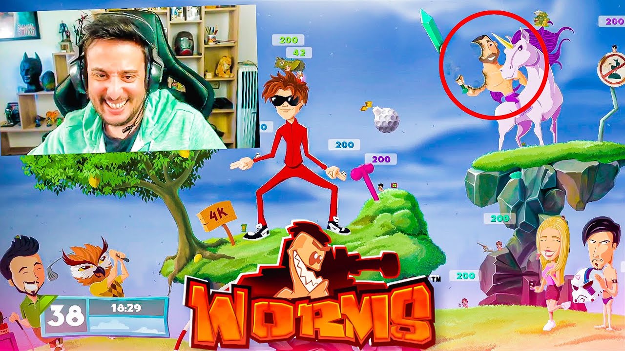 WORMS pero NOSOTROS SOMOS EL MAPA!! Con VEGETTA, WILLY Y AROXBY!