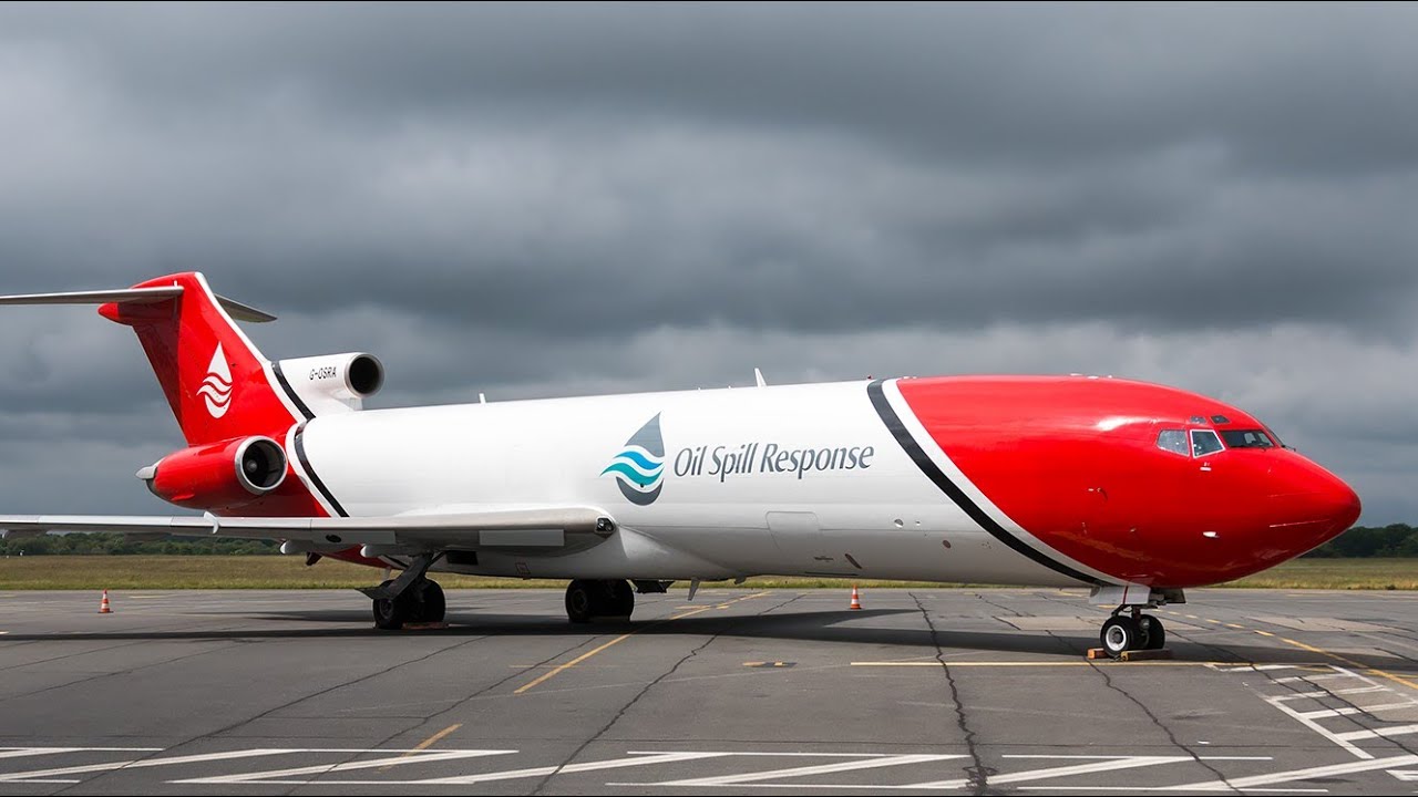 B727 OIL SPILL RESPONSE DEPARTING DONCASTER AIRPORT (UK)