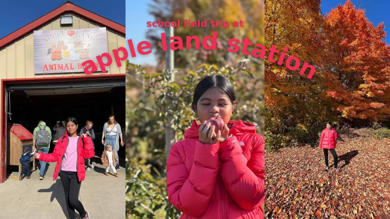 school field trip at apple land station 🍎