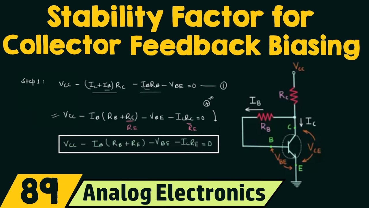 Stability Factor for Collector Feedback Biasing