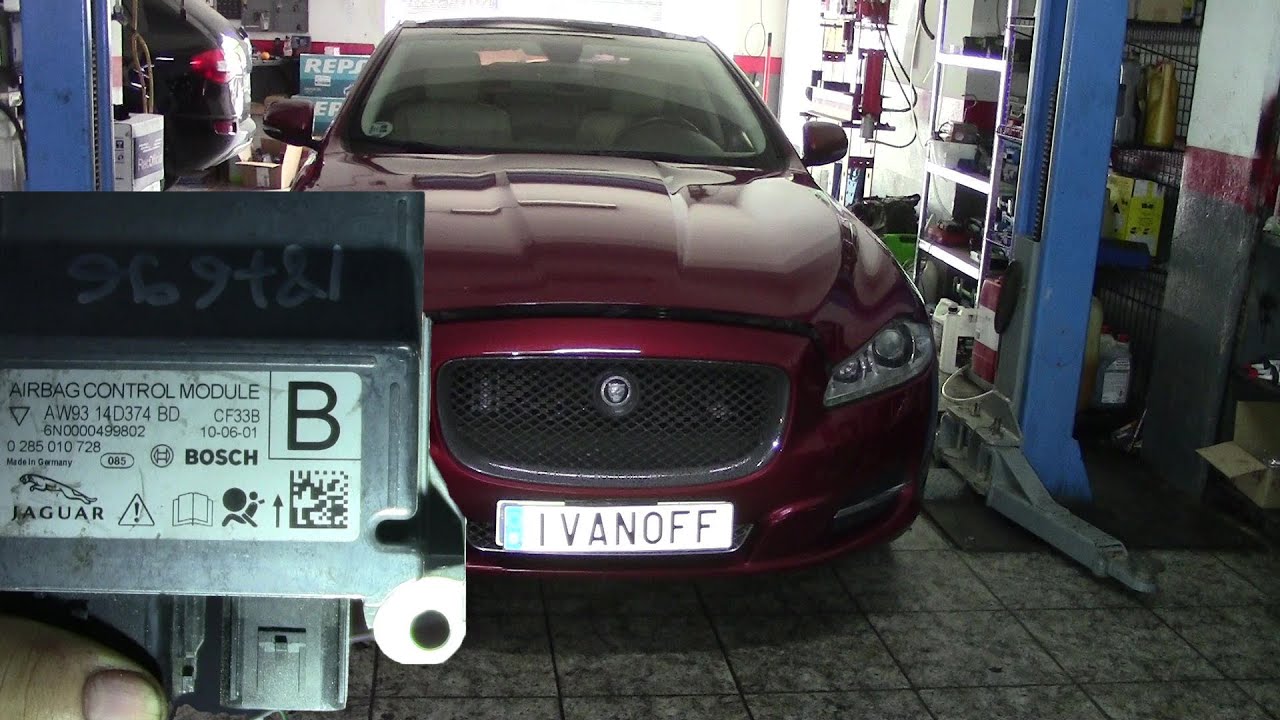 Jaguar XJ  Ошибка SRS    B1004