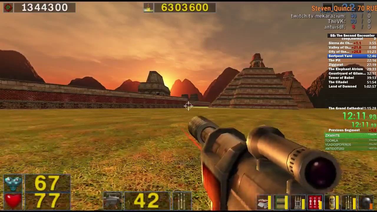 Serious Sam The Second Encounter speedrun normal% by Kykystas/antidot/VK/mekarazium