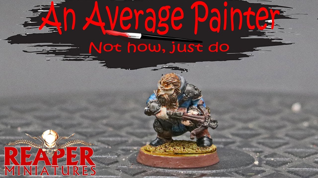 TIMELAPSE - Painting Brock, Dwarf Ranger (03371) from Reaper Miniatures