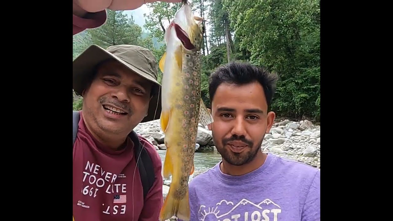 Trout fishing in Tirthan valley