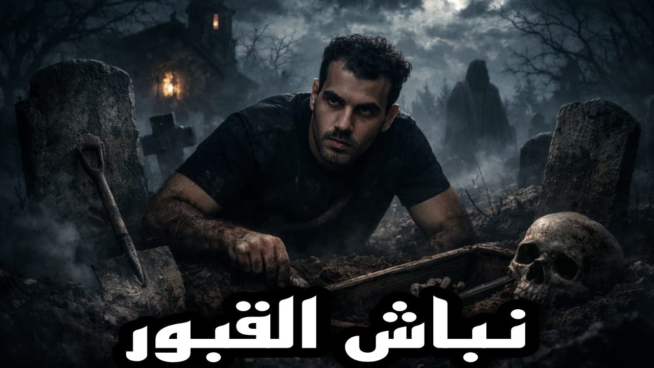 قصه ( نباش القبور ) سارق قبور يعيش اسود ليله فى حياته داخل المقابر 