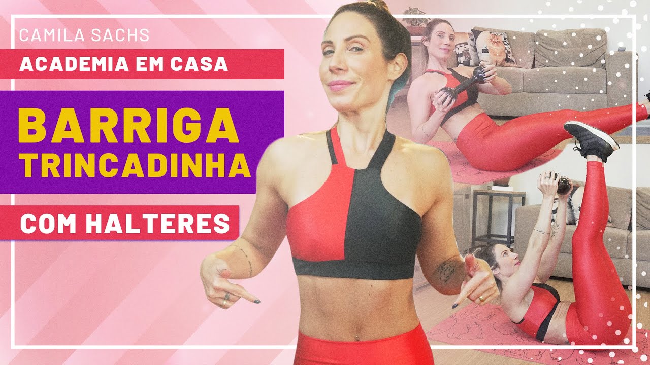 Abdômen TRINCADINHO com HALTERES | Camila Sachs