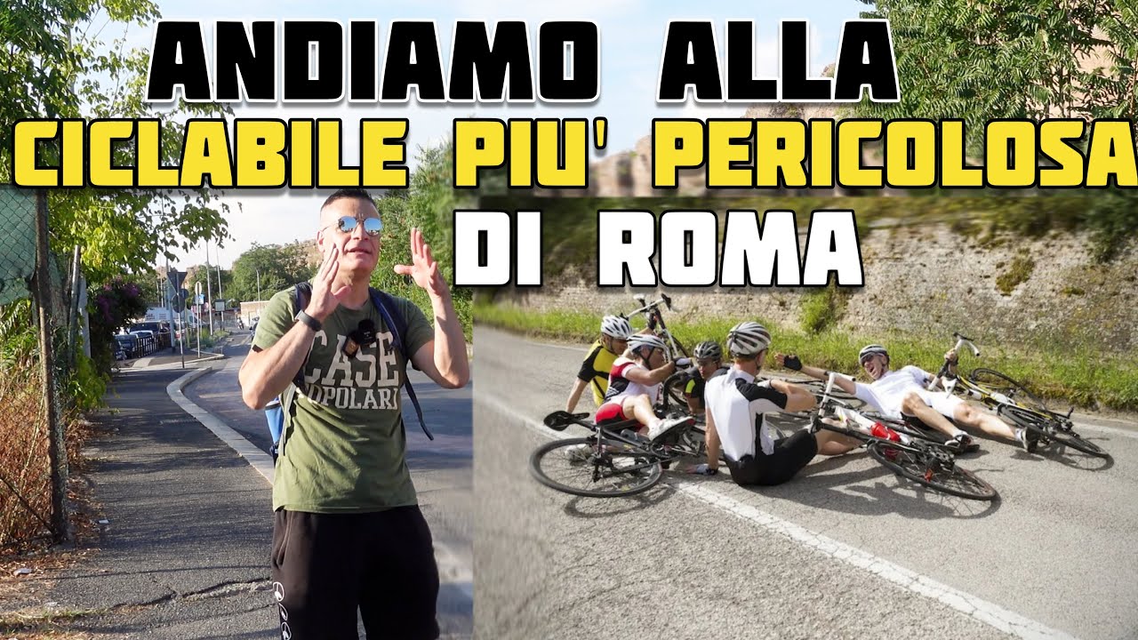 Pericolo e feriti sulla ciclabile più Pericolosa di Roma