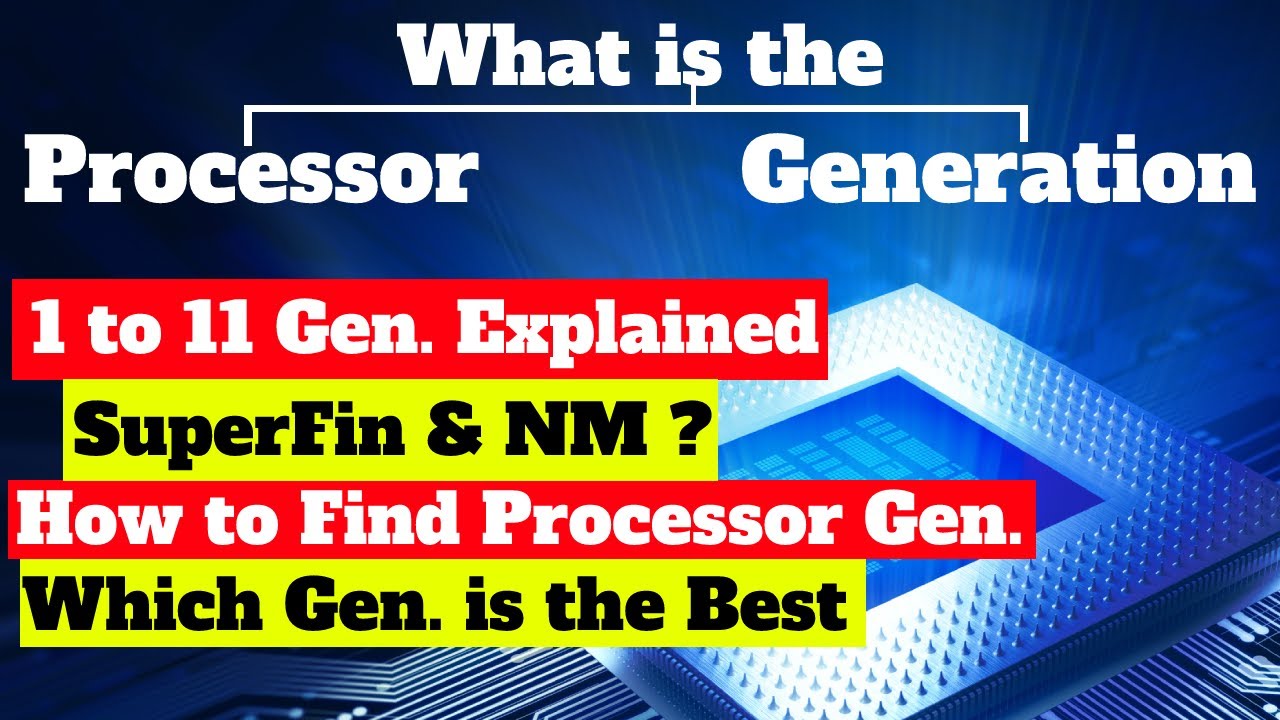 What is the Generation of Computer/Laptop/Processor | Intel Processor Generations Explained in Hindi