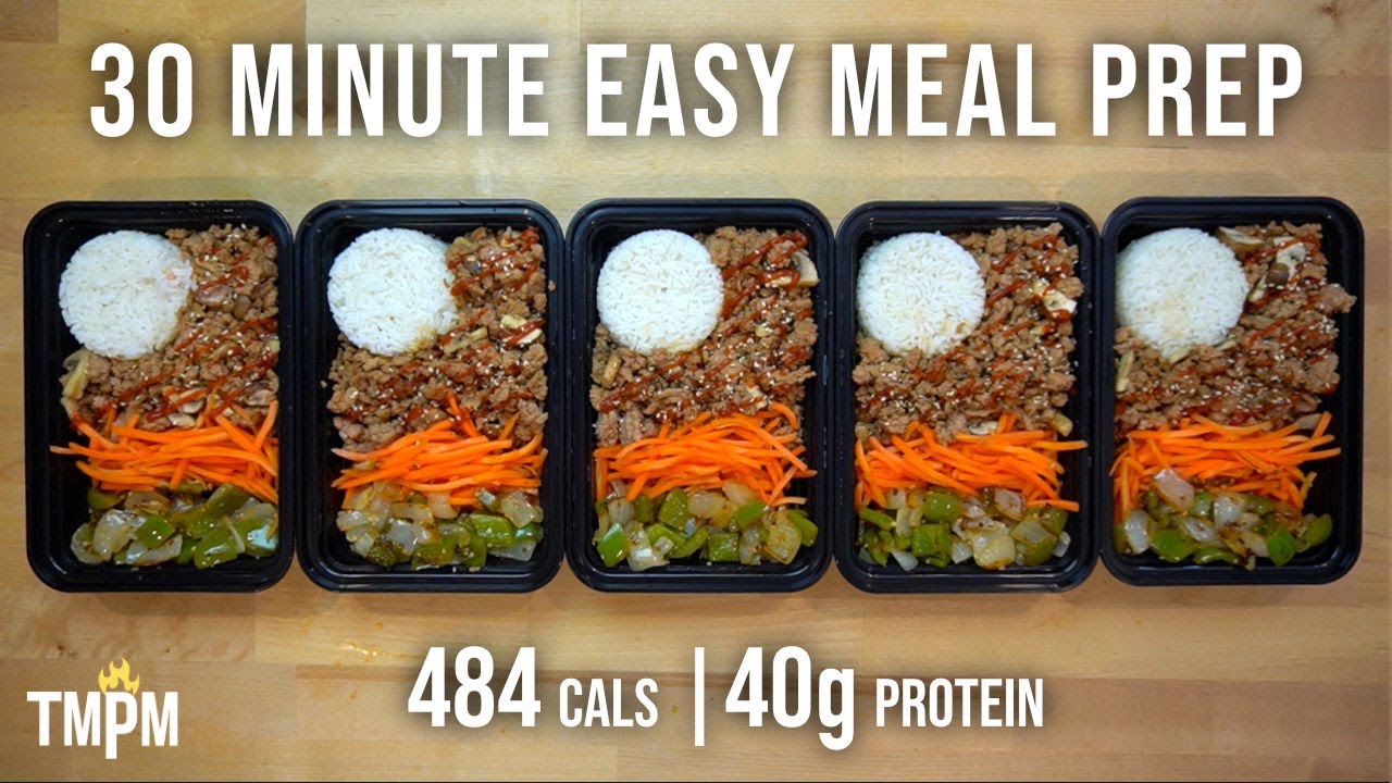 This Low Calorie High Volume Meal Prep can be Great for Weight Loss | Asian Ground Turkey Bowls