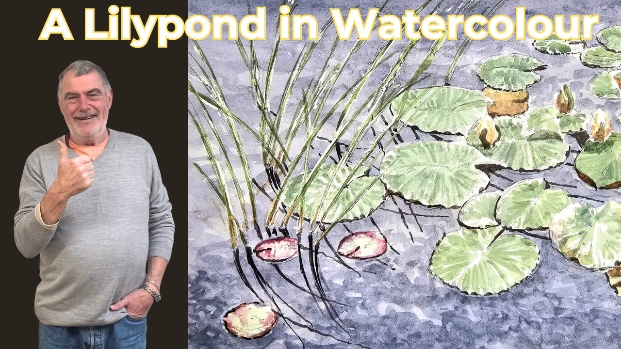 How to Paint a Watercolour of a Lilypond using Layers