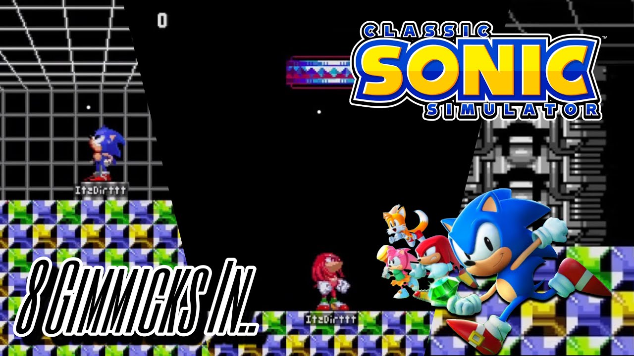 8 Gimmicks In Classic Sonic Simulator
