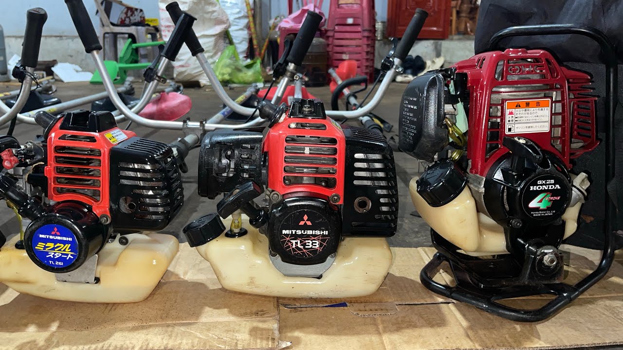 4/3 Siêu Phẩm Mitsubishu TL33+ TL261 Trợ Lực+ Honda GX25 Máy Bao Lô…LH:0388039136; 0973164668