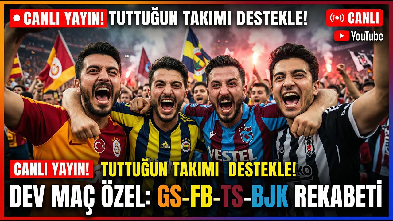 Taraftarının Gücünü Göster! Şampiyonluk Yarışı Başladı 🔴🟡⚫🔵 #fb #gs #bjk #ts