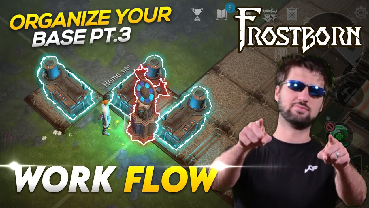 How to Organize your Base! Part 3, Work Flow of Resoruces! Frostborn