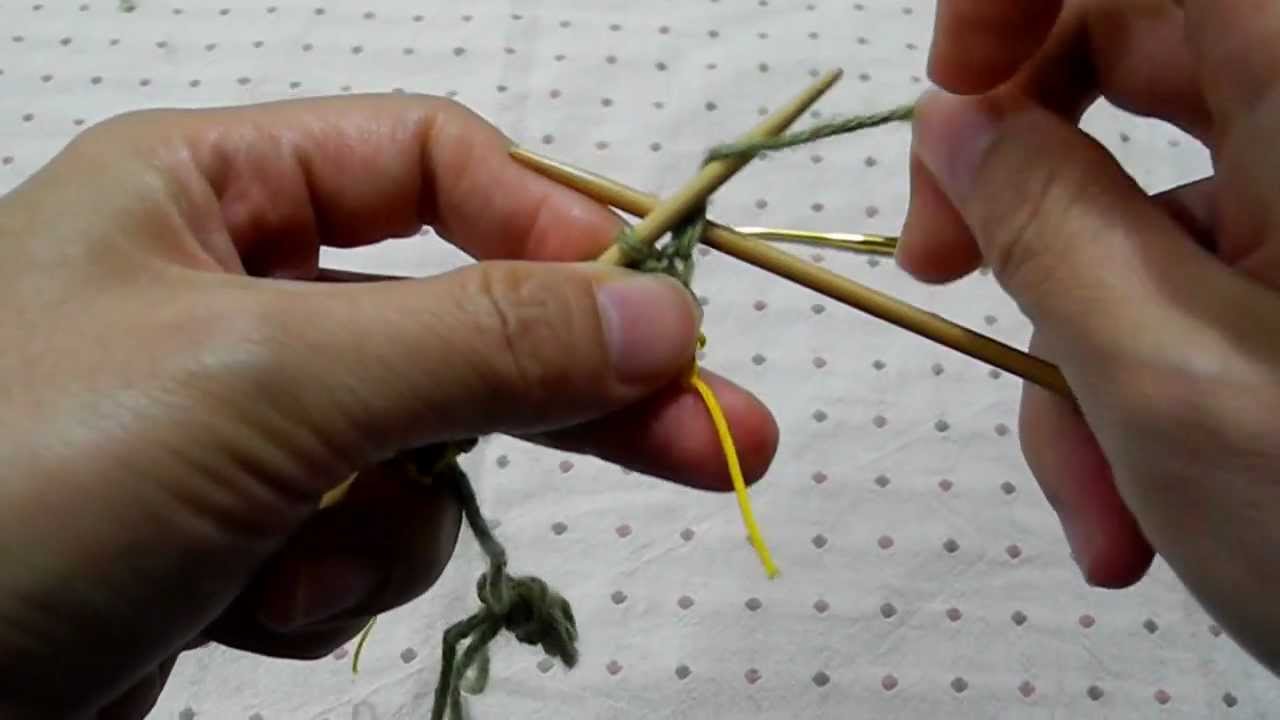 [蒔閒編織]別線起針的彈性編織(一上針一下針)