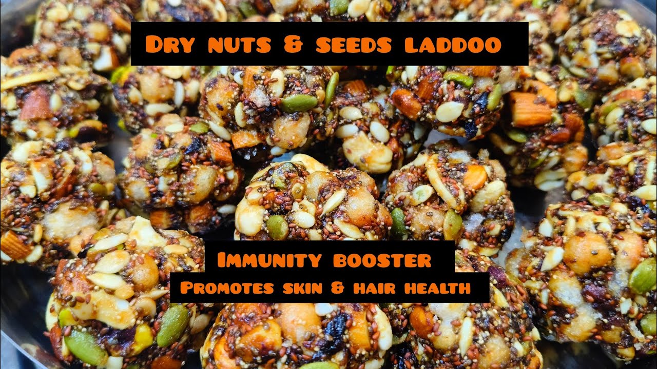 Dry Nuts & Seeds Laddoo| ಆರೋಗ್ಯಕರ ಲಡ್ಡು#immunitybooster#skinhealth#healthyfood#healthyreceipe#food#