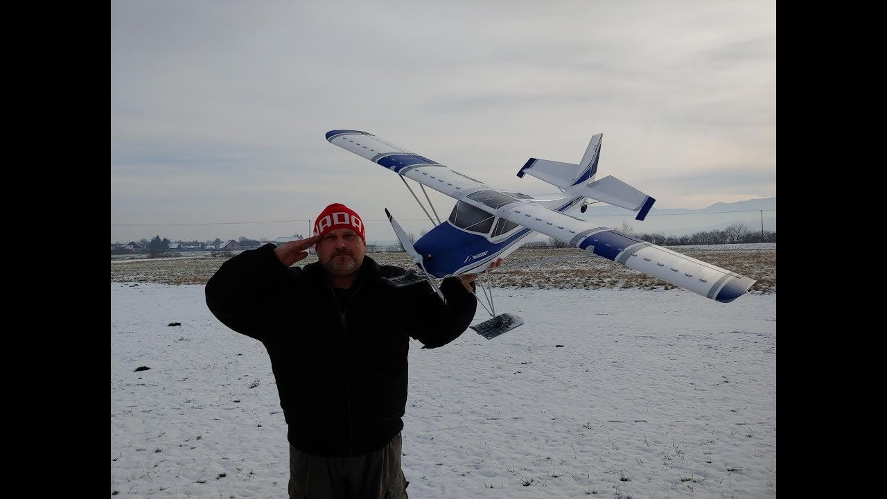 Avios Grand Tundra 1700mm Sports Model PNF Skis test flight on snow