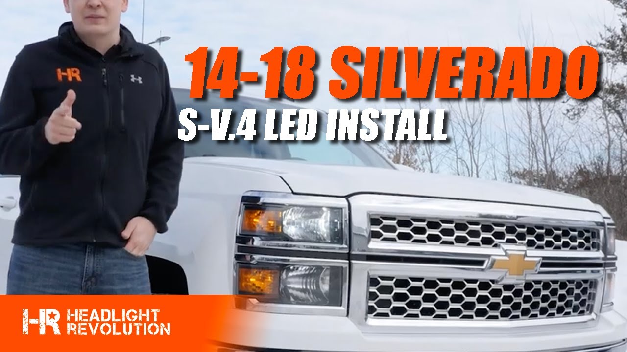From Dad Truck to Bad Truck | 14-18 Chevy Silverado Reflector Headlight S-V4 LED Install