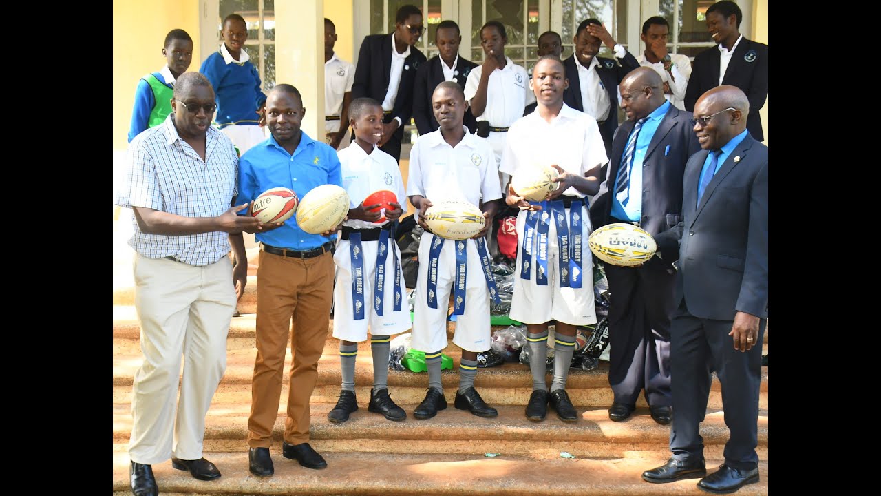 BUSOGA COLLEGE MWIRI GETS RUGBY AND CRICKET EQUIPMENT