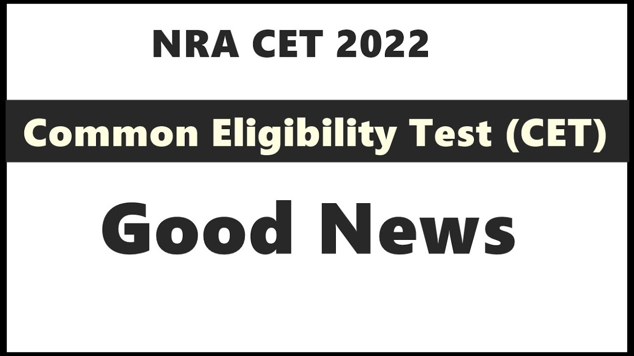 NRA CET 2022 latest update