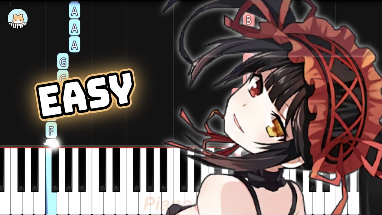 Date A Live IV OP - "OveR" - EASY Piano Tutorial & Sheet Music