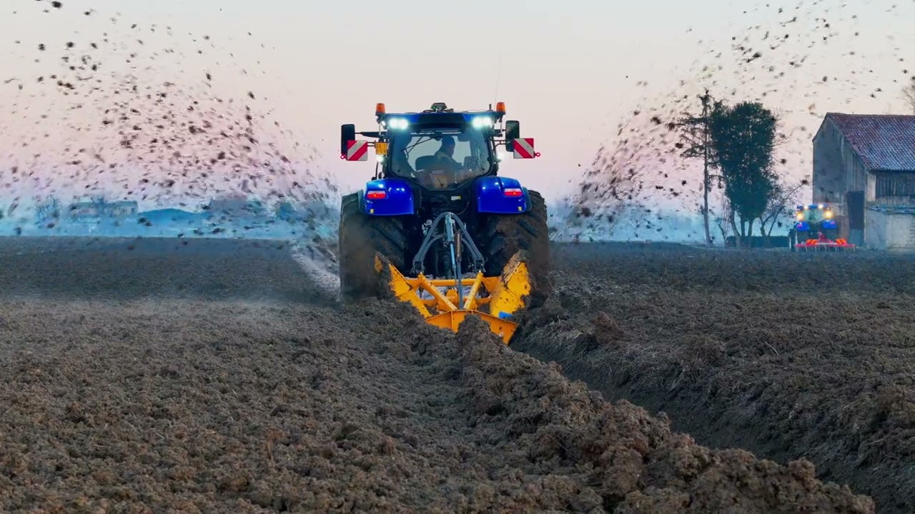 New Holland T6 180 e scavafossi Dondi