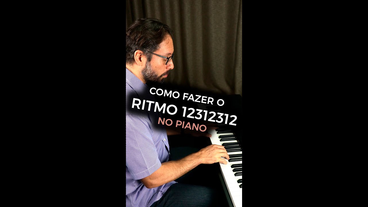 Como fazer o ritmo 12312312 no piano #piano #pianista #pianoacompanhamento