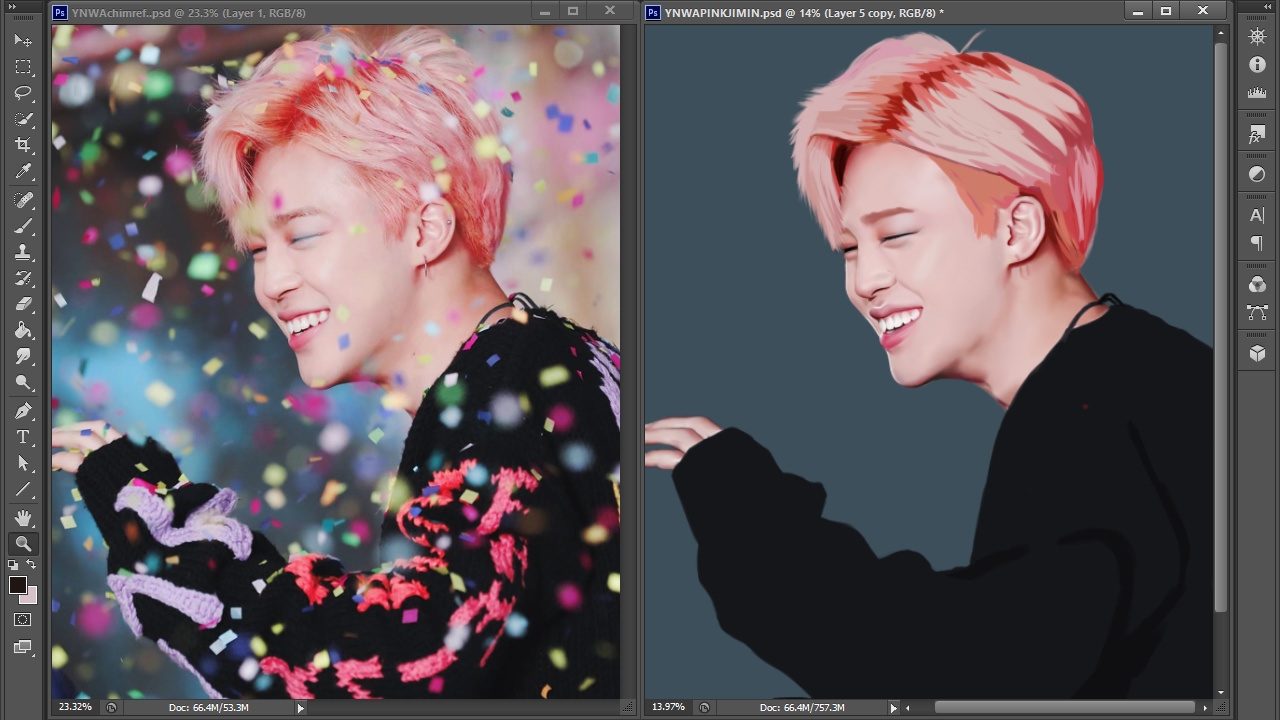 BTS Jimin Speedpaint - You Never Walk Alone