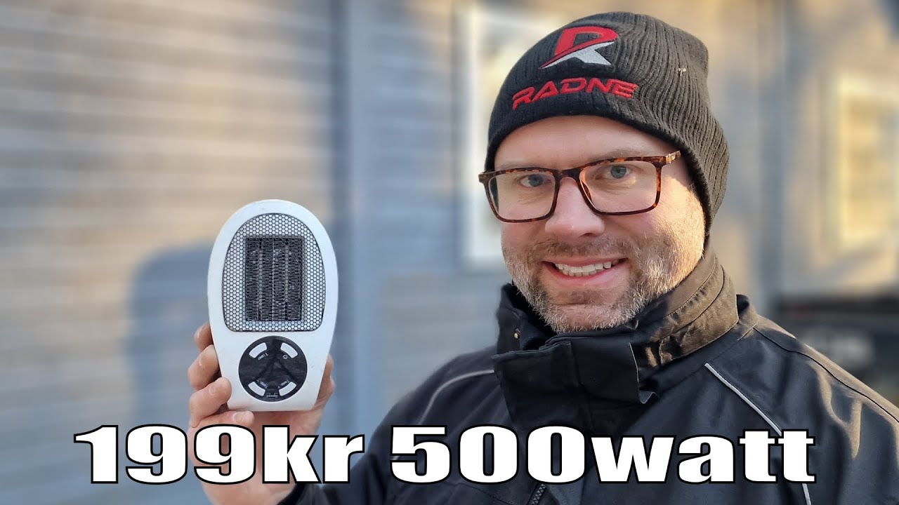 199kr för en 500w värmefläkt, kan jag värma stugan med den?