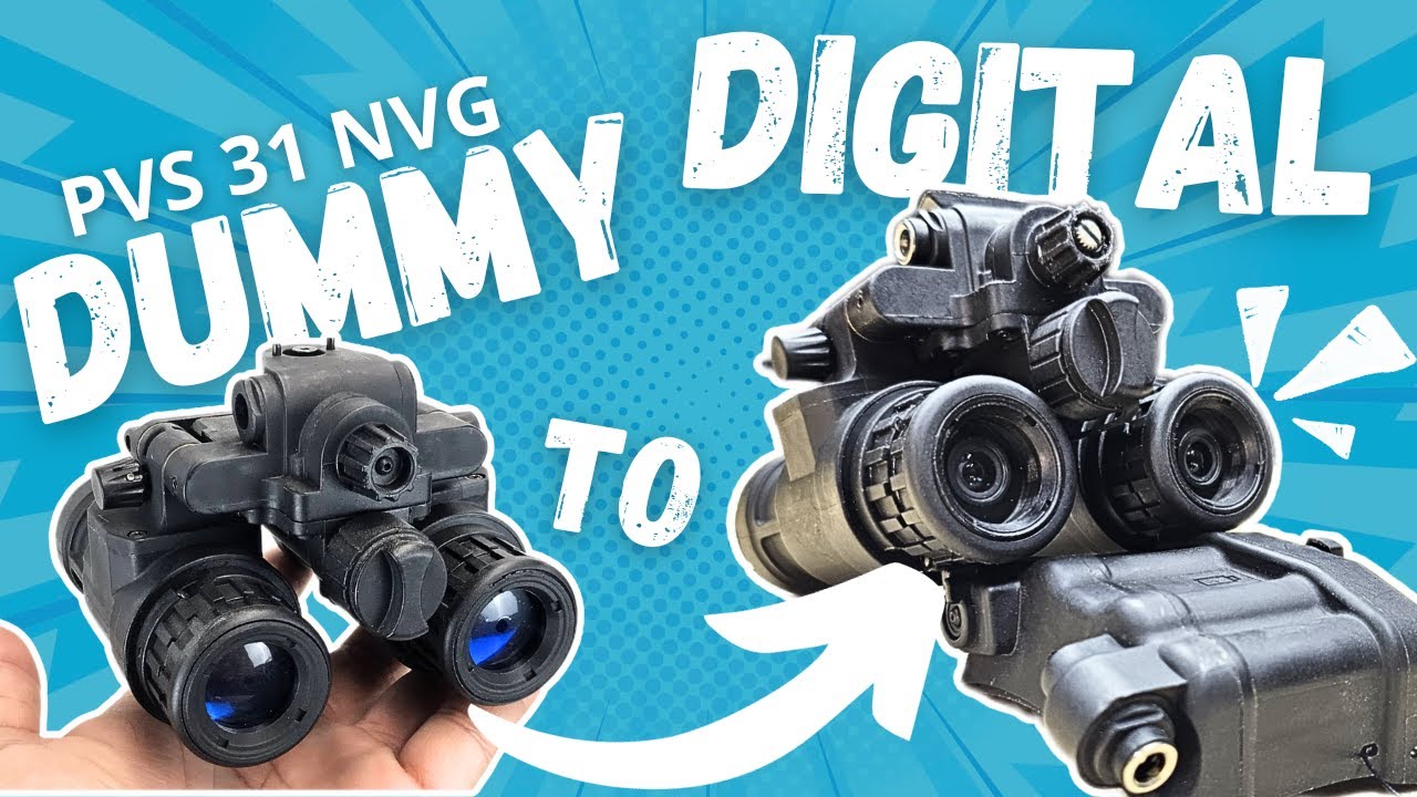 Costruisco un VISORE NOTTURNO per il SOFTAIR - PVS 31 FMA - #NVG DUMMY TO DIGITAL  AIRSOFT #tutorial