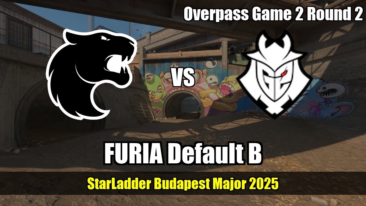 FURIA Default B - Overpass G2R2 | FURIA | StarLadder Budapest Major 2025 #cs2 #counterstrike2