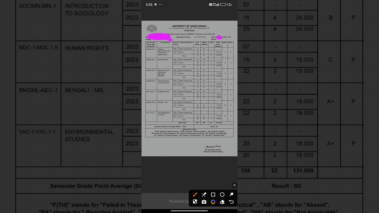 1st Semester Results // 1st Semester results published 2023- 2024 #viral #result #1stsemester