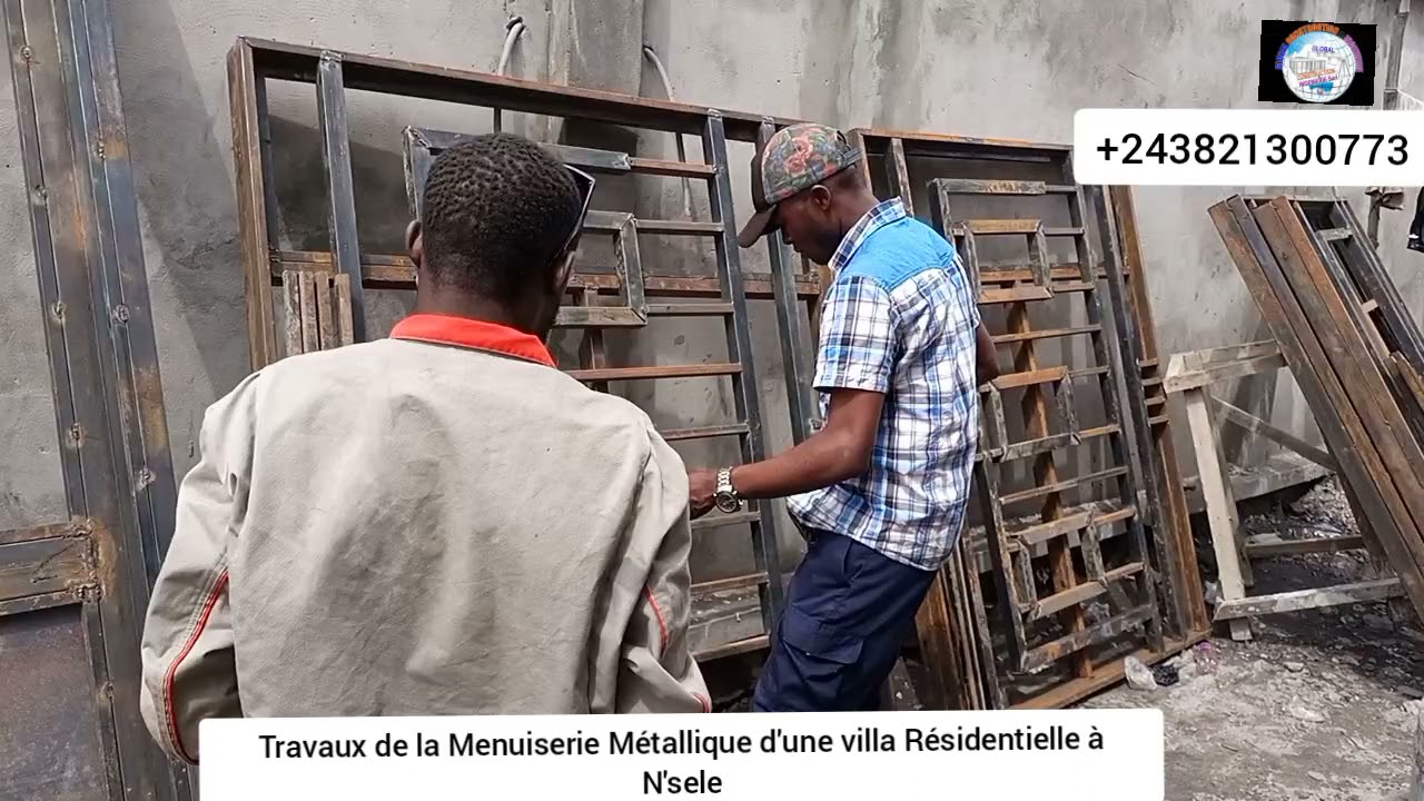 GCI: TRAVAUX DE LA MENUISERIE M&Eacute;TALLIQUE D'1 VILLA R&Eacute;SIDENTIELLE A N'SELE