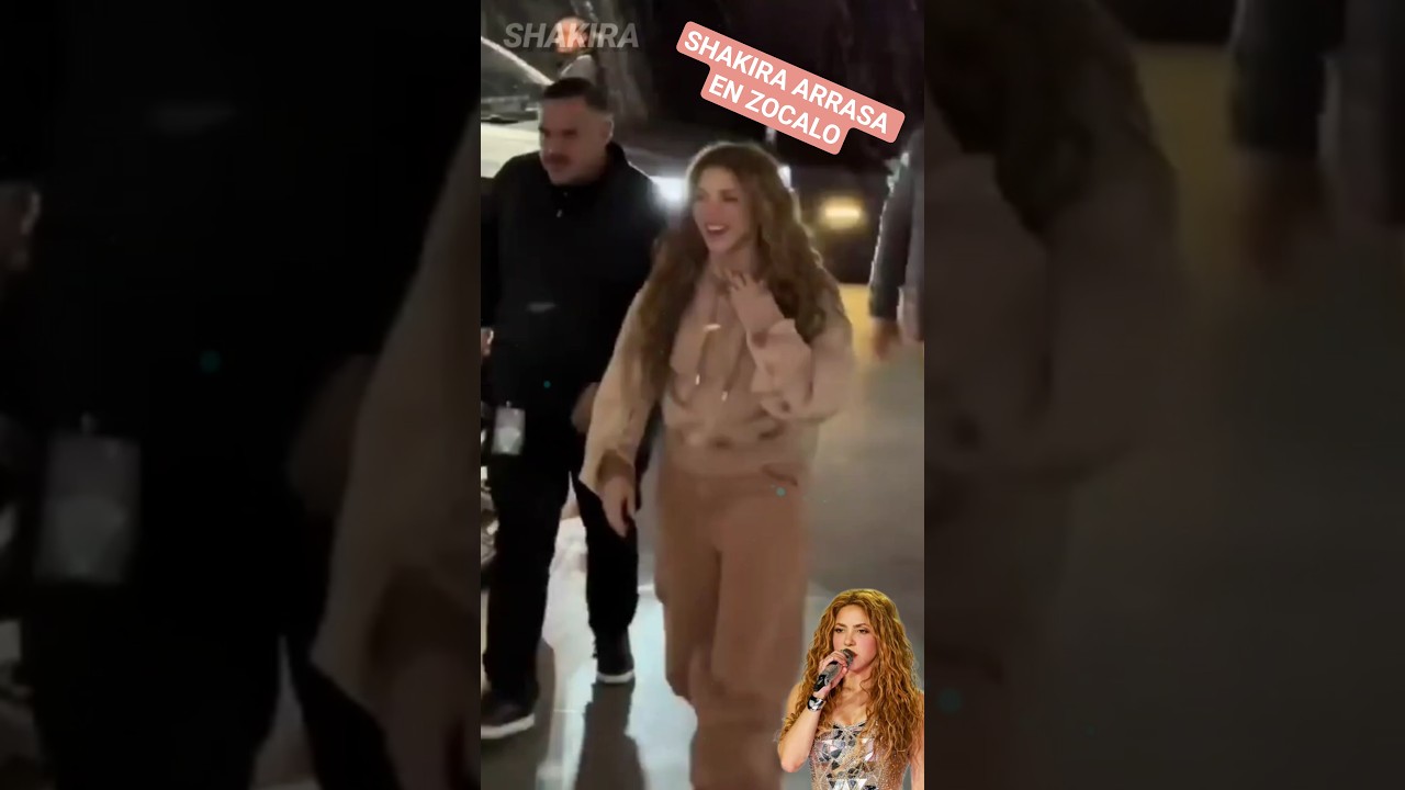 Shakira conquista el Z&oacute;calo antes del concierto gratuito