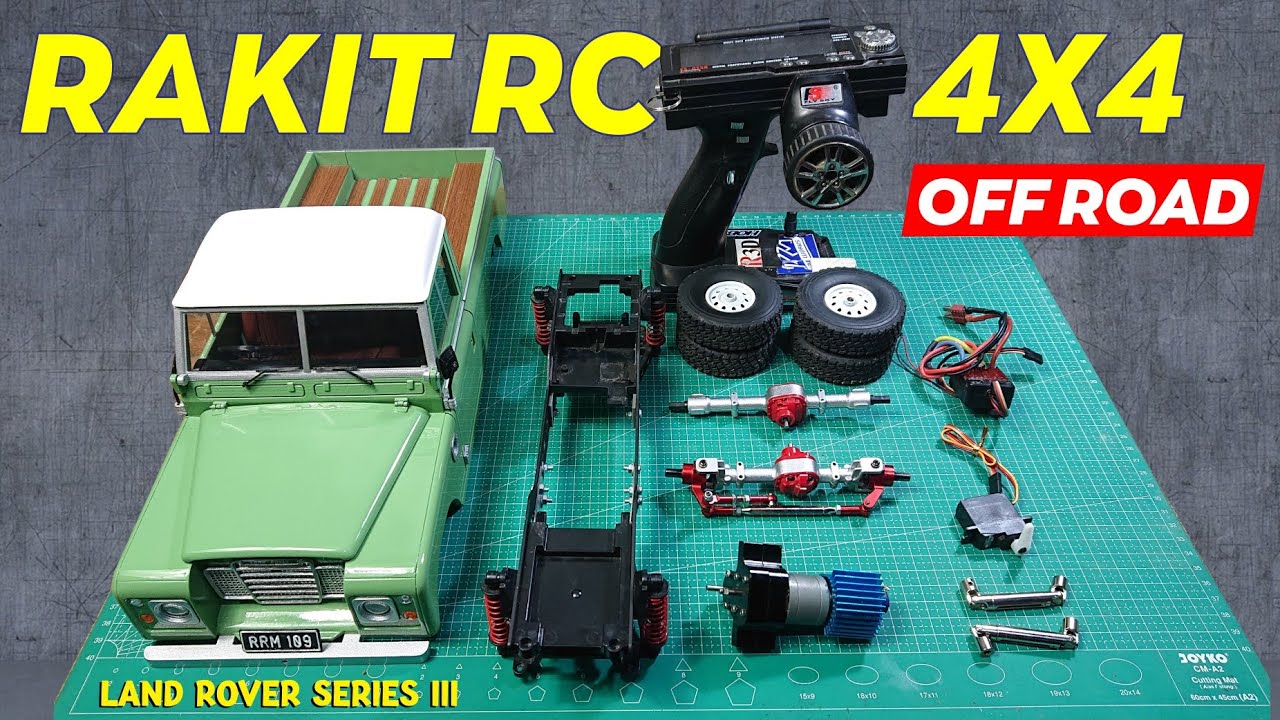 RAKIT REMOTE CONTROL 4X4 MINI OFFROAD BODY 3D PRINT LAND ROVER SERIES 3