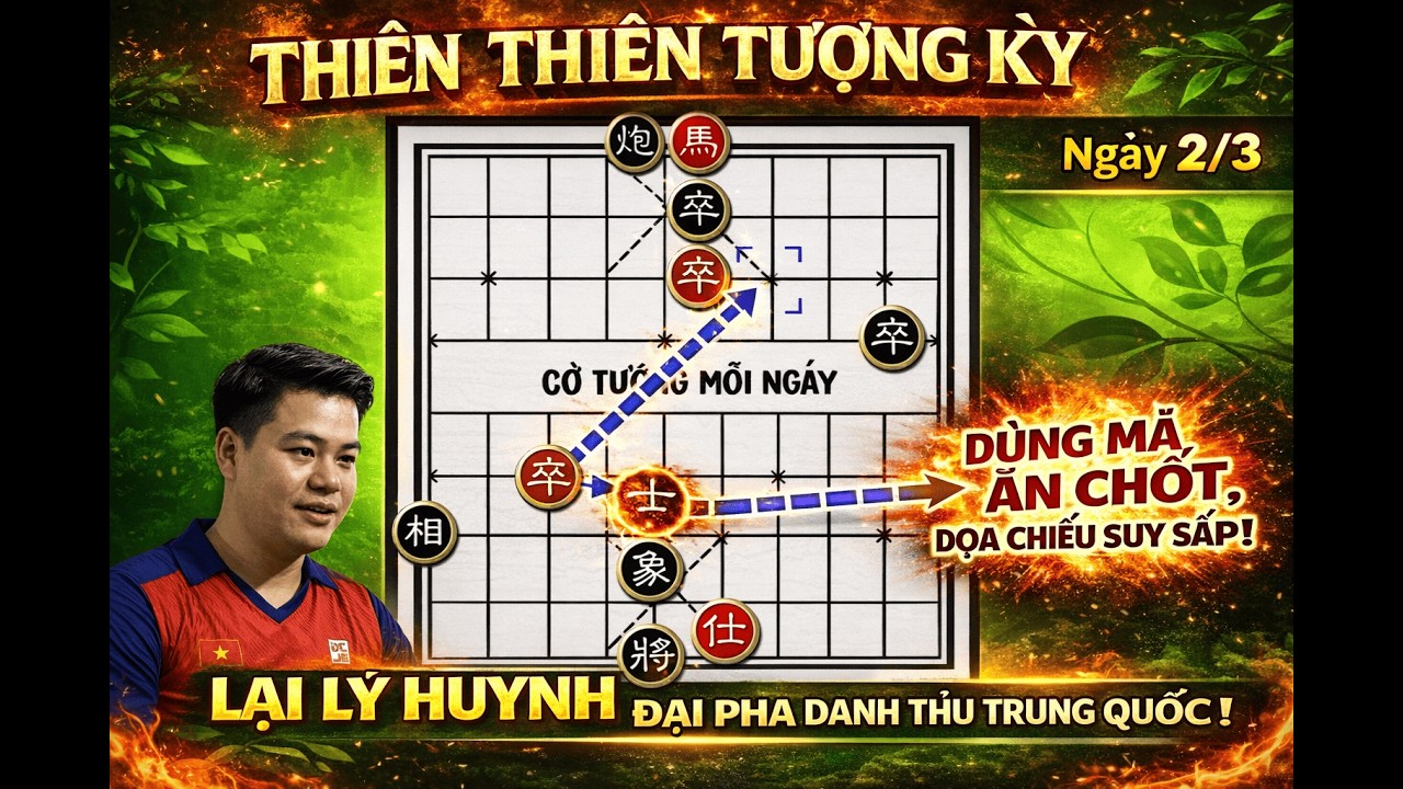 dùng mã ăn tốt dọa chiếu suy sáp Lý Huynh hạ Trung không ngờ tới