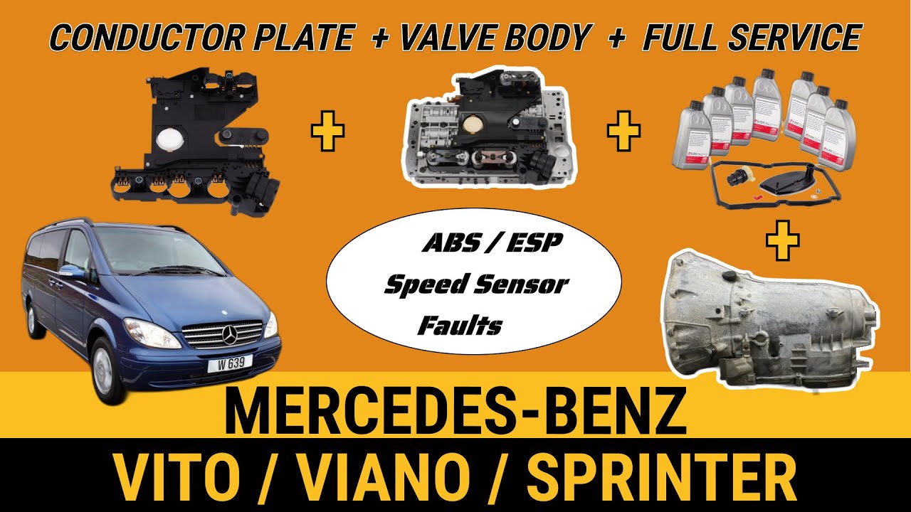 Mercedes Vito Viano Automatic Transmission Oil Change Conductor Plate W639 ABS ESP Speed Sensor 722