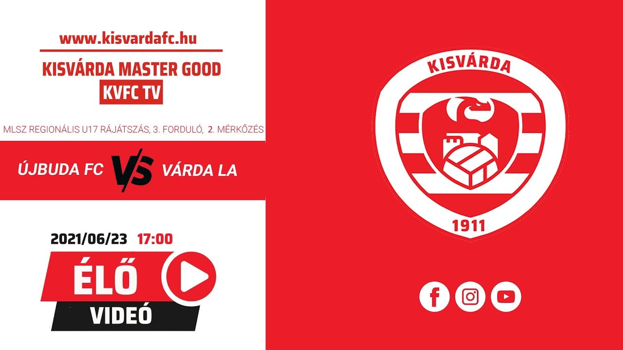 MLSZ Reg. U17 rájátszás, 3. forduló  Újbuda FC - Várda Labdarúgó Akadémia