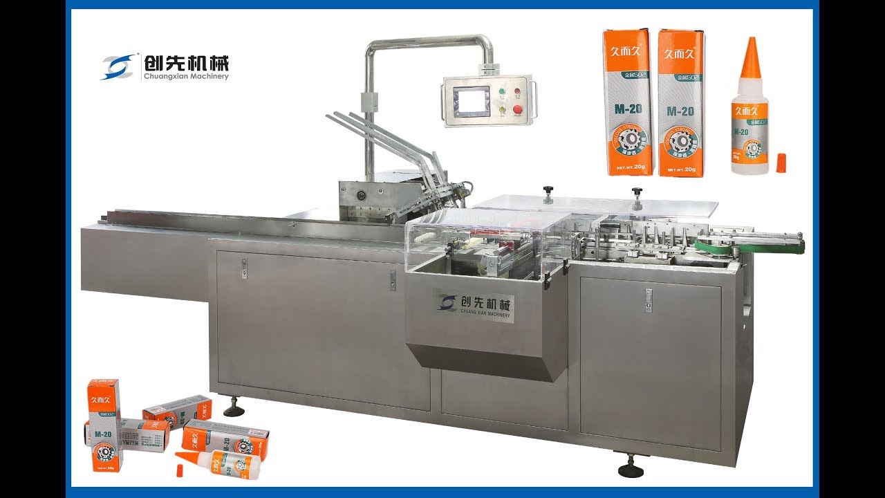 Super glue boxing machine Strong Bonding 502 Adhesive Glue cartoner