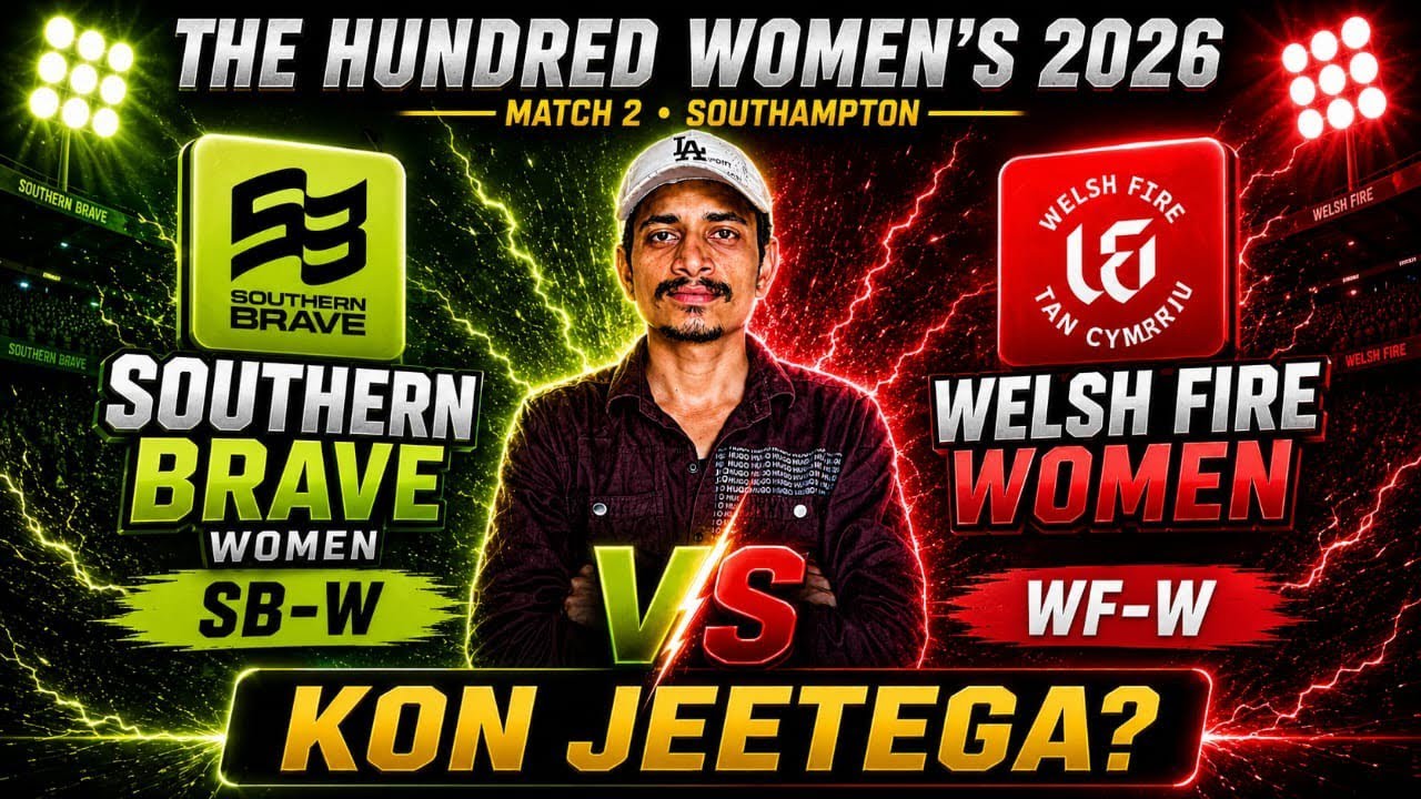 SB-W vs WF-W match Prediction Today,SBW vs WFW Dream11 team,Southern Brave Women vs Welsh Fire Women