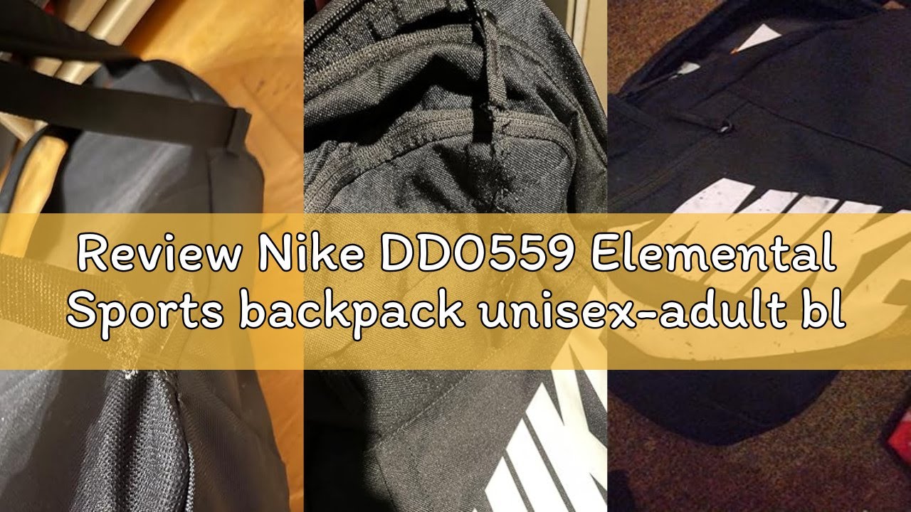 Review Nike DD0559 Elemental Sports backpack unisex-adult black/black/white 1SIZE