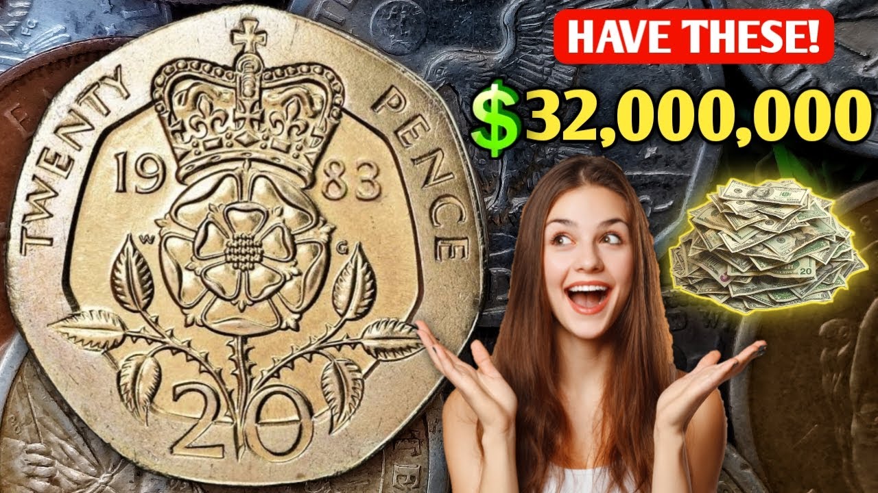 1983 Uk Queen Elizabeth 20p New Pence Coin Value | How Much is a 1983 Twenty New Pence Worth?