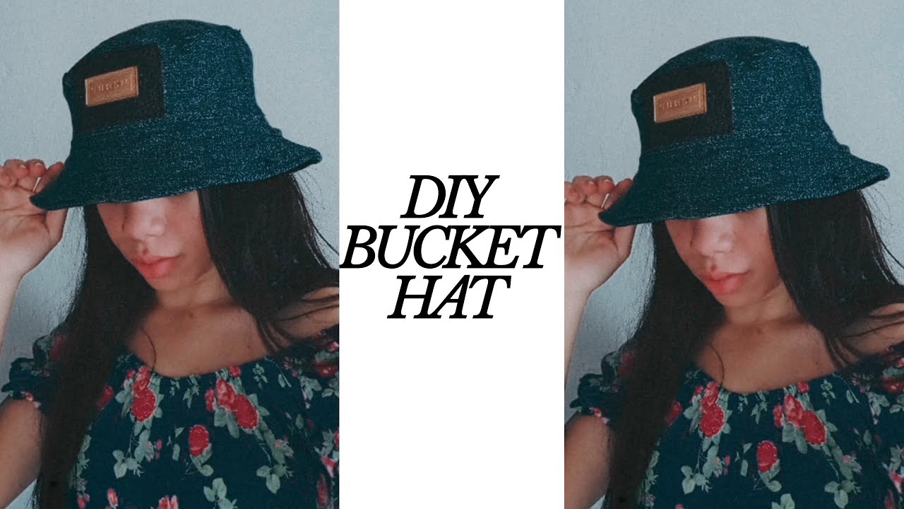 DIY BUCKET HAT| COMO FIZ UM BUCKET HAT COM JEANS