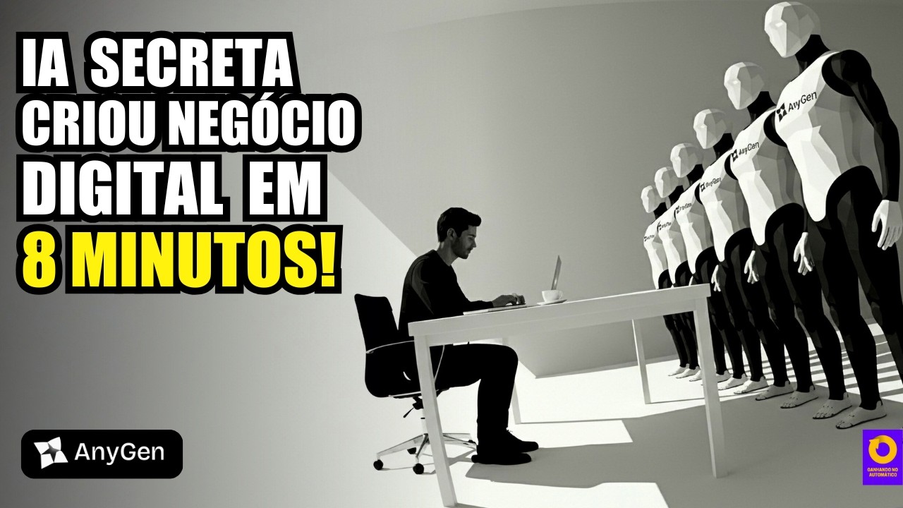Criei um Negócio Digital Top em Minutos - Sem Saber Nada! (AnyGen)